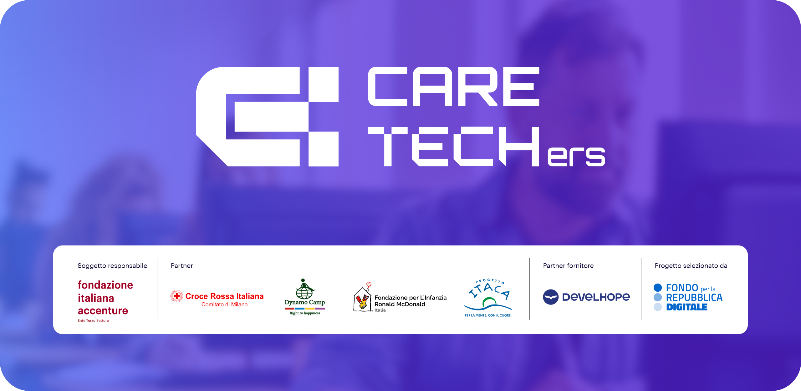 Header CARE-TECHers con loghi